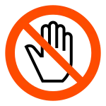 Do Not Touch SVG Icon